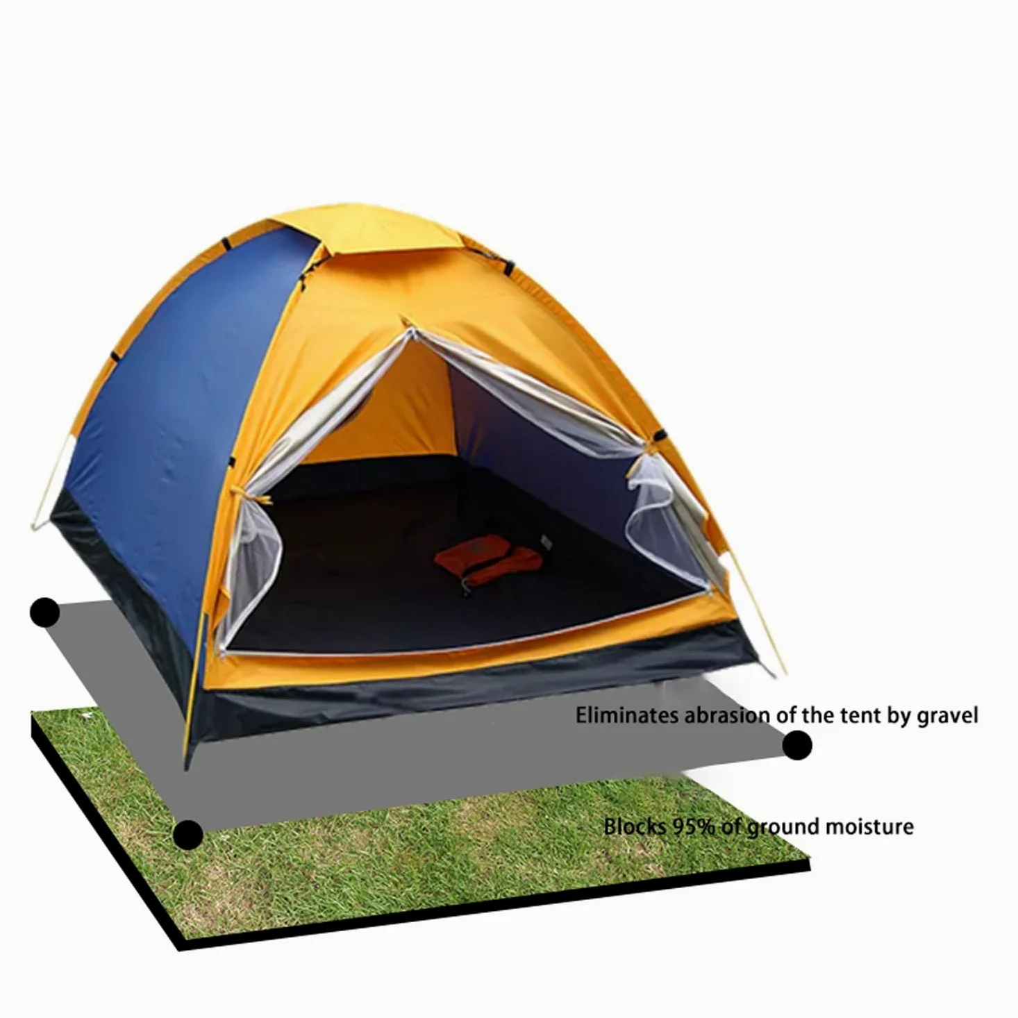 ApuaVireo&Co Colchoneta de Aluminio for Acampar, colchonetas de Espuma, colchoneta for Dormir, Manta Aislante, colchoneta Plegable for Tienda de campaña, colchoneta térmica, 9 mm de Grosor.