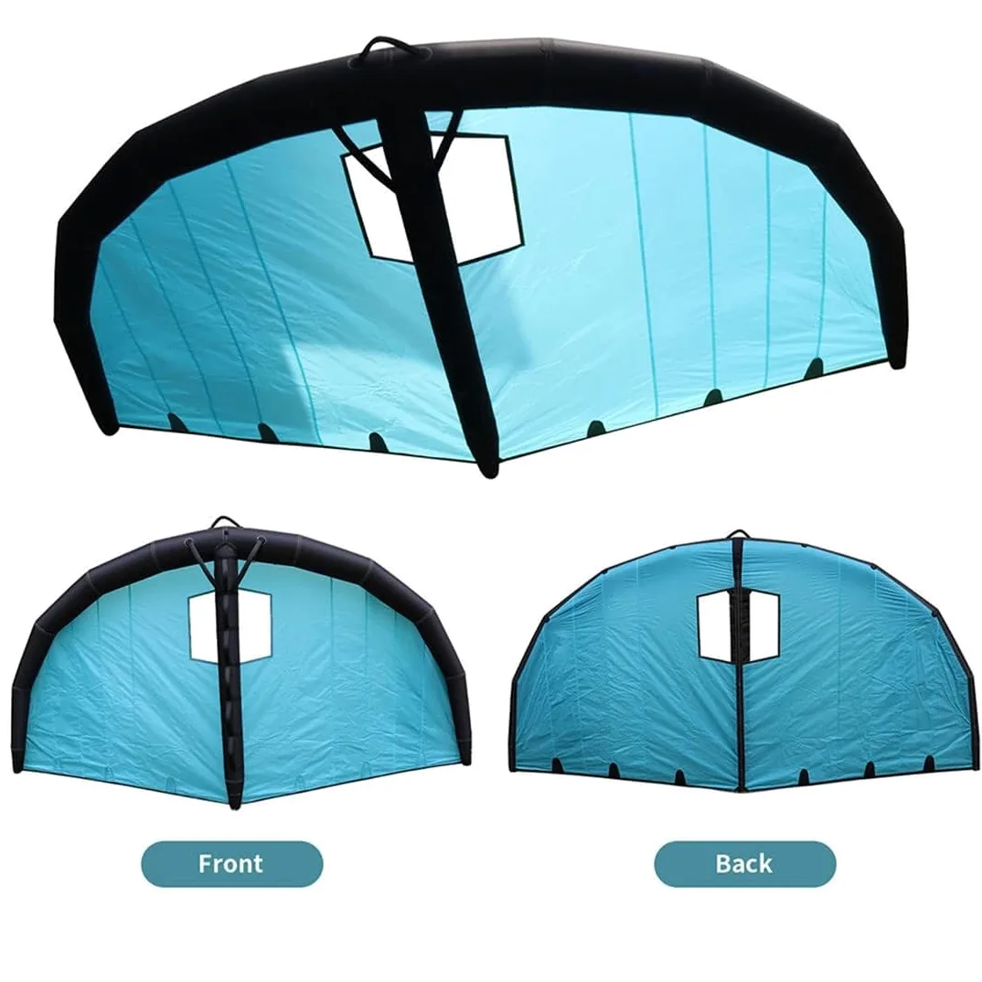 Cometa De Ala De Aluminio, Cometa De Kitesurf De Ala Inflable De Mano For Surf En La Nieve, Surf De Esquí Y Tiene Una Mochila, Correa De Surf Y Kit De Reparación, For Adultos Y Niños(Withoutwindow,4m²