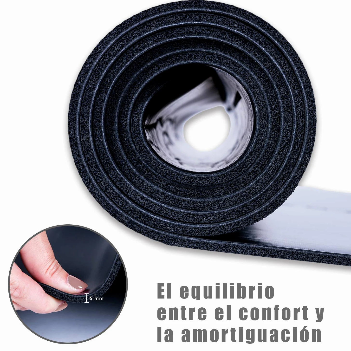 NEWPOWER - Esterilla Yoga Antideslizante Ecológica, Fabricada en PU con TPE, Larga(183cm), Ancha(61cm) y Gruesa(6mm). Colchoneta Yoga con Sist. de Línea del Cuerpo y Textura Doble Cara. Hot Yoga Mat