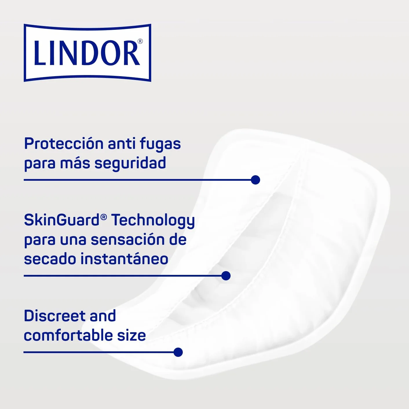 Lindor Protectores para Hombres con Pérdidas de Orina, Super, Compresas Absorbentes Incontinencia, 14 uds
