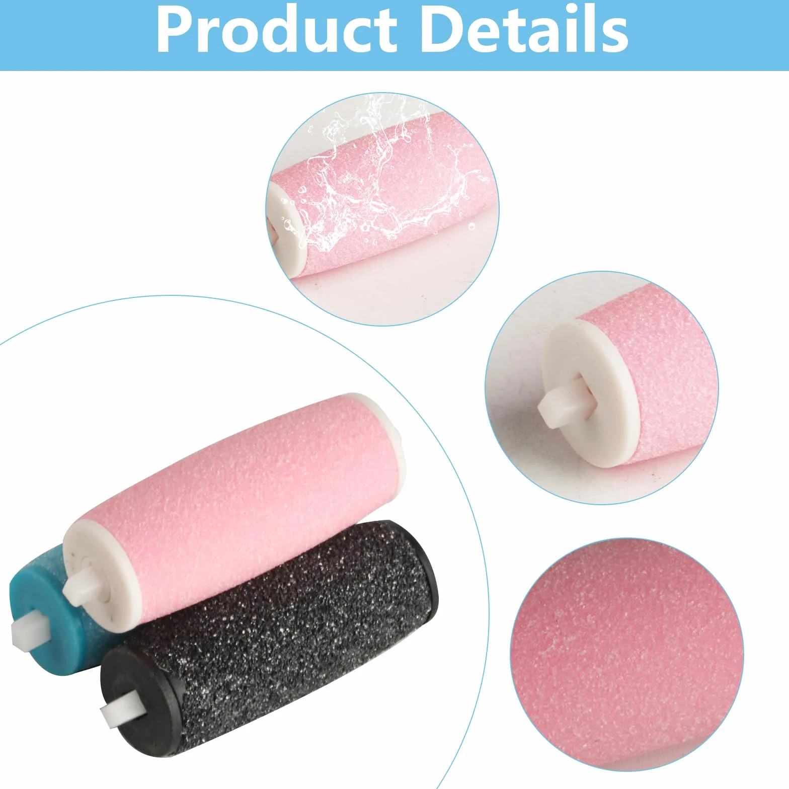 Scholl Velvet Smooth rodillos de repuesto extra gruesos para removedor de callos, 14 unidades