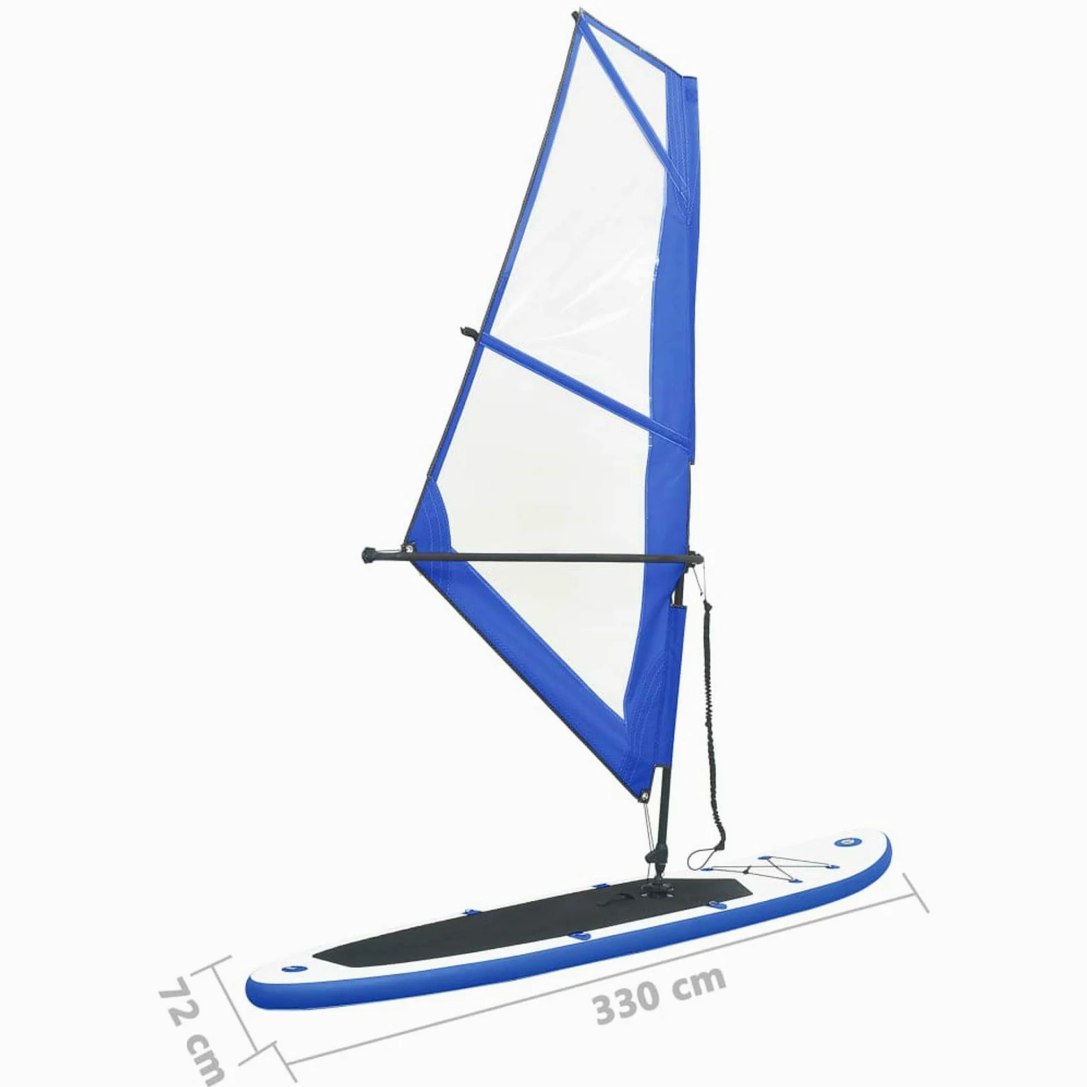 Tidyard Hinchable Paddle Surf Surf Bomba Tabla de Paddle Surf Hinchable con Set de Vela y Blanco