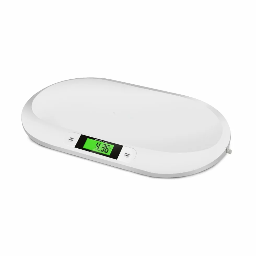 Báscula digital para bebés y niños 20 kg con pantalla LCD apagado automático tara
