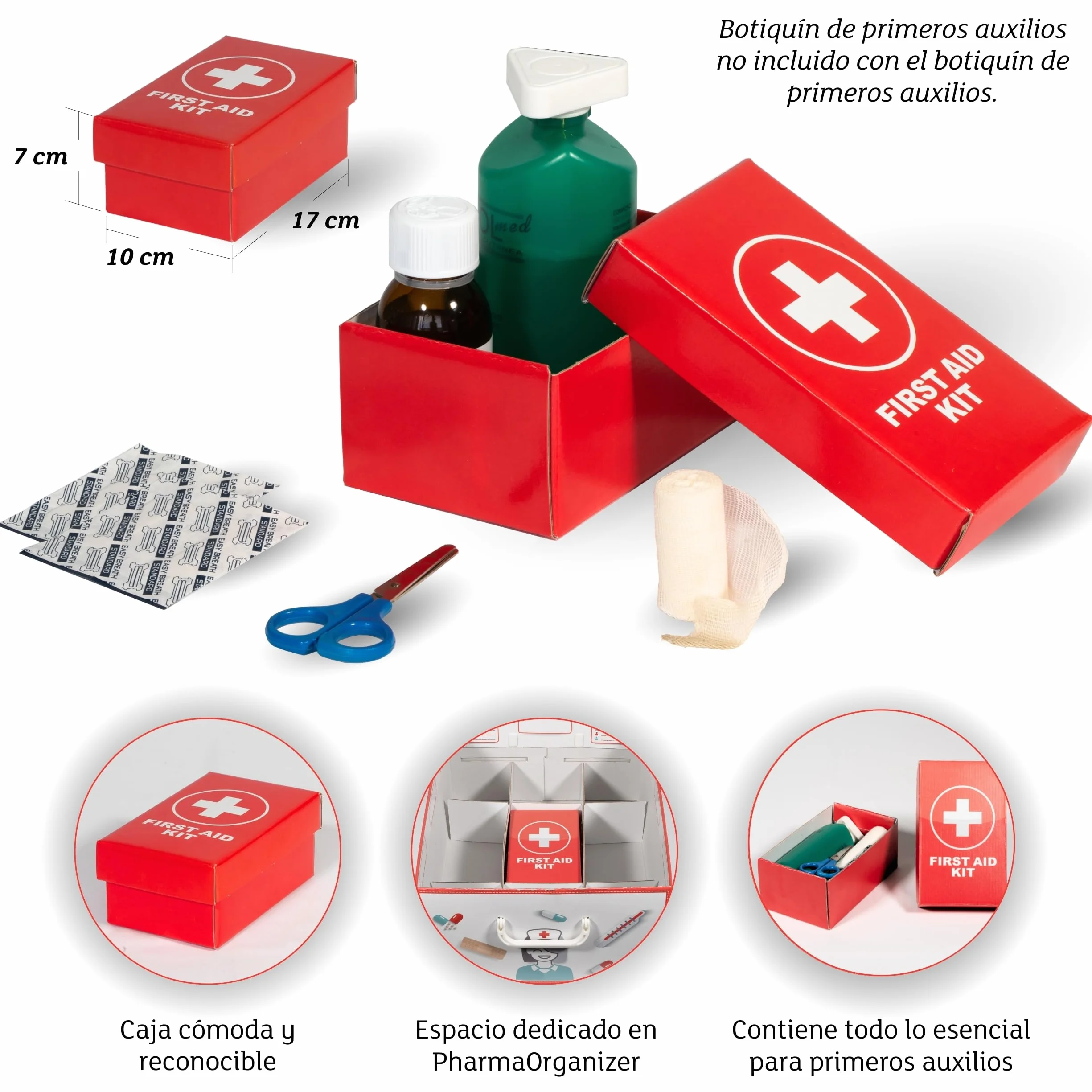 Lavatelli PHARMA ORGANIZER Caja Medicamentos Cartón Organizador Fármacos 32x42x17,5 cm