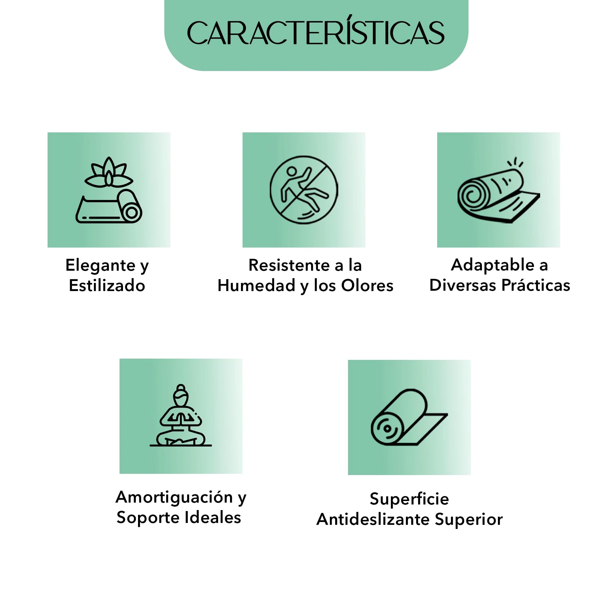 Esterilla Yoga Antideslizante Namastecita – Caucho Natural 4mm – Diseño ‘Dara’ – Mat para Yoga y Pilates, Con Bolsa de Transporte Incluida