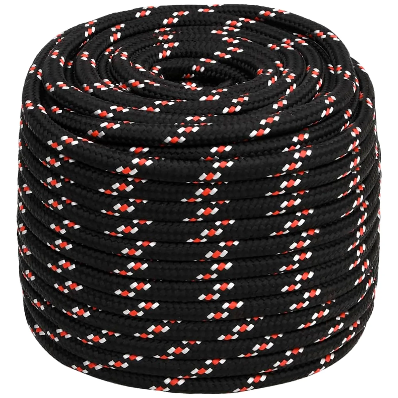 ZEYUAN Cuerda de Barco Polipropileno Negra 18 mm 100 m, Roll Drap, Cuerda Marina, Cuerda Tendedero, Cuerda Toldo Exterior, Cuerda De Lona, Cuerda Barco