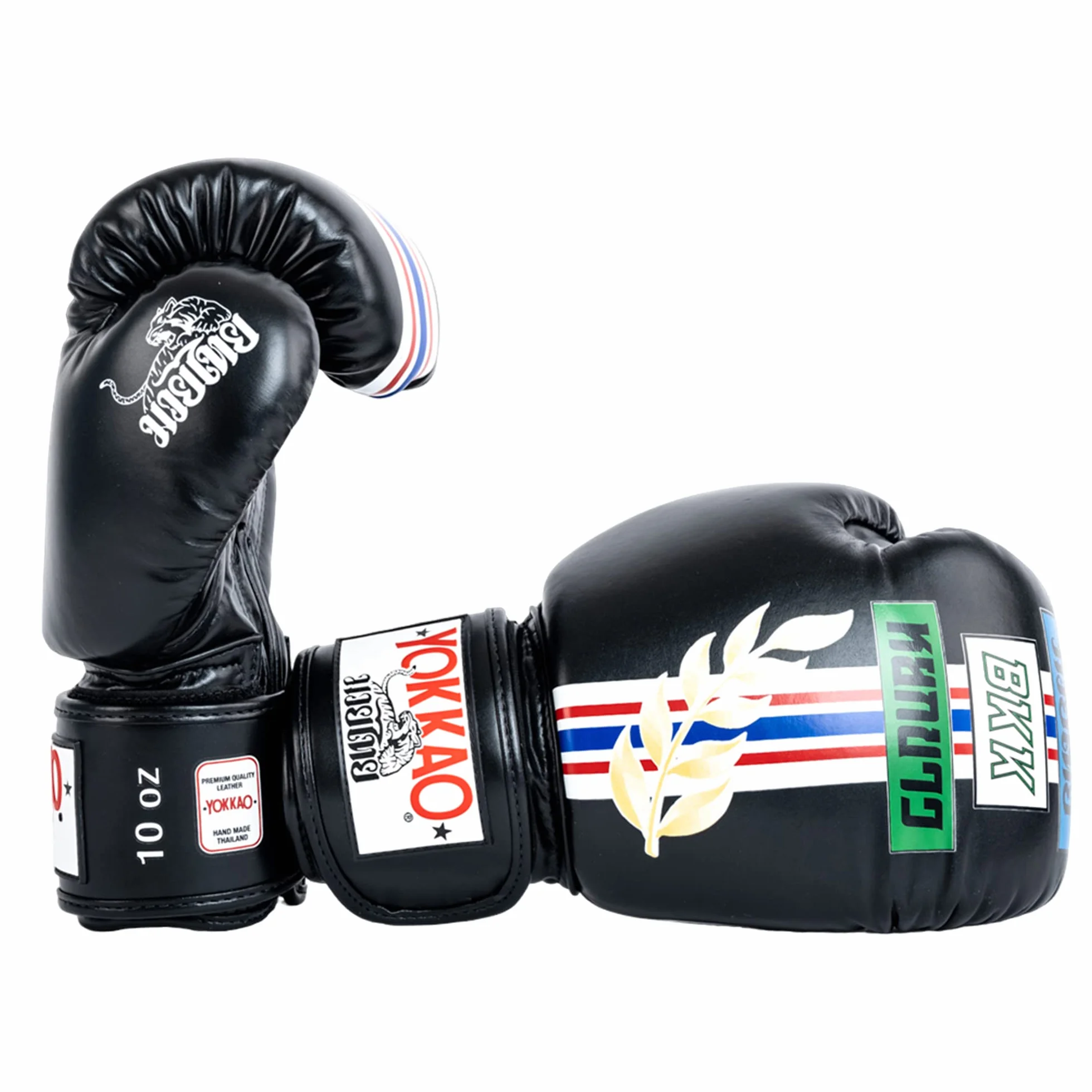 YOKKAO Guantes de boxeo Muay Thai cuero transpirables entrenamiento sparring hombres mujeres
