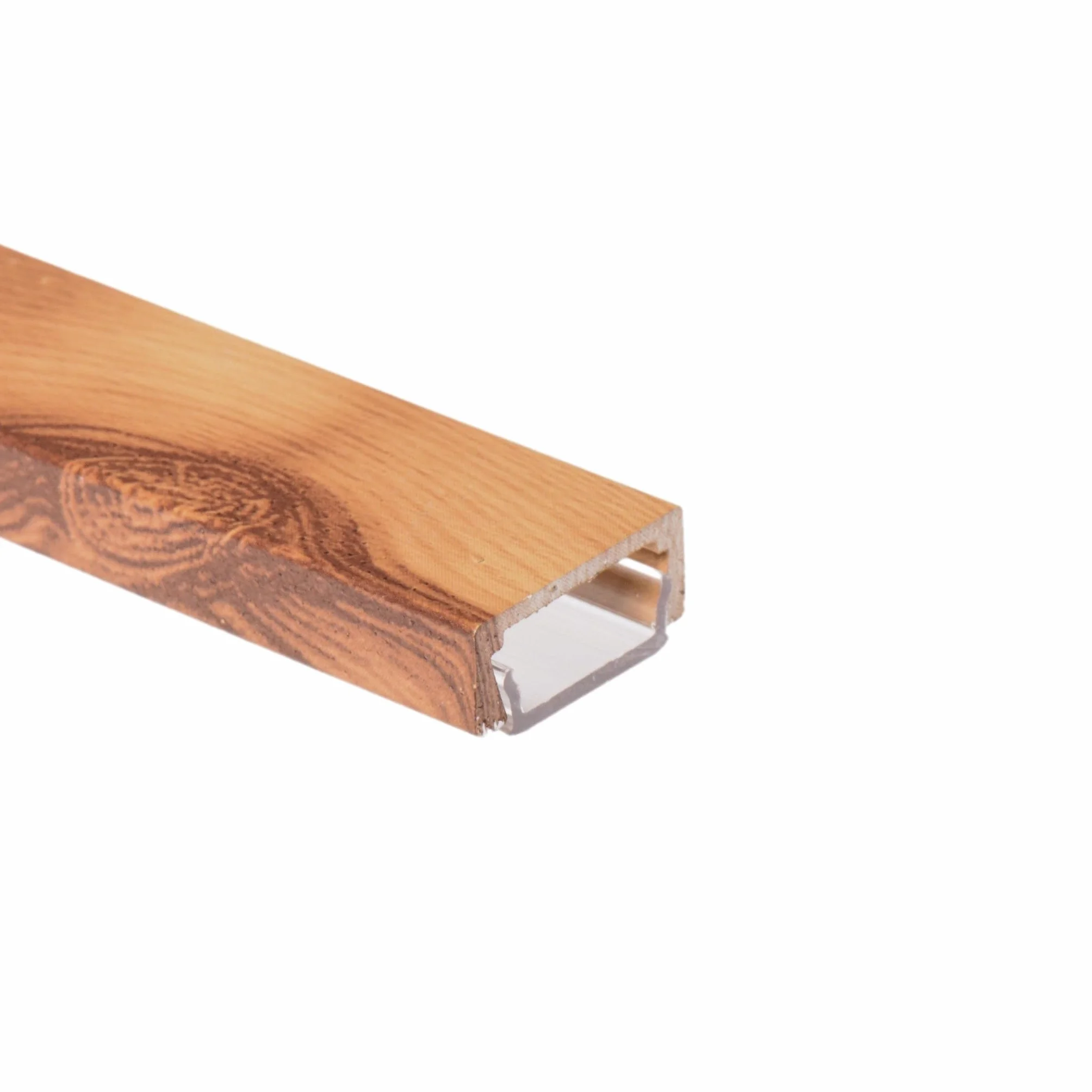 AFTERTECH Perfil de aluminio para tiras LED 2 m 15x6 mm 1506LE color madera