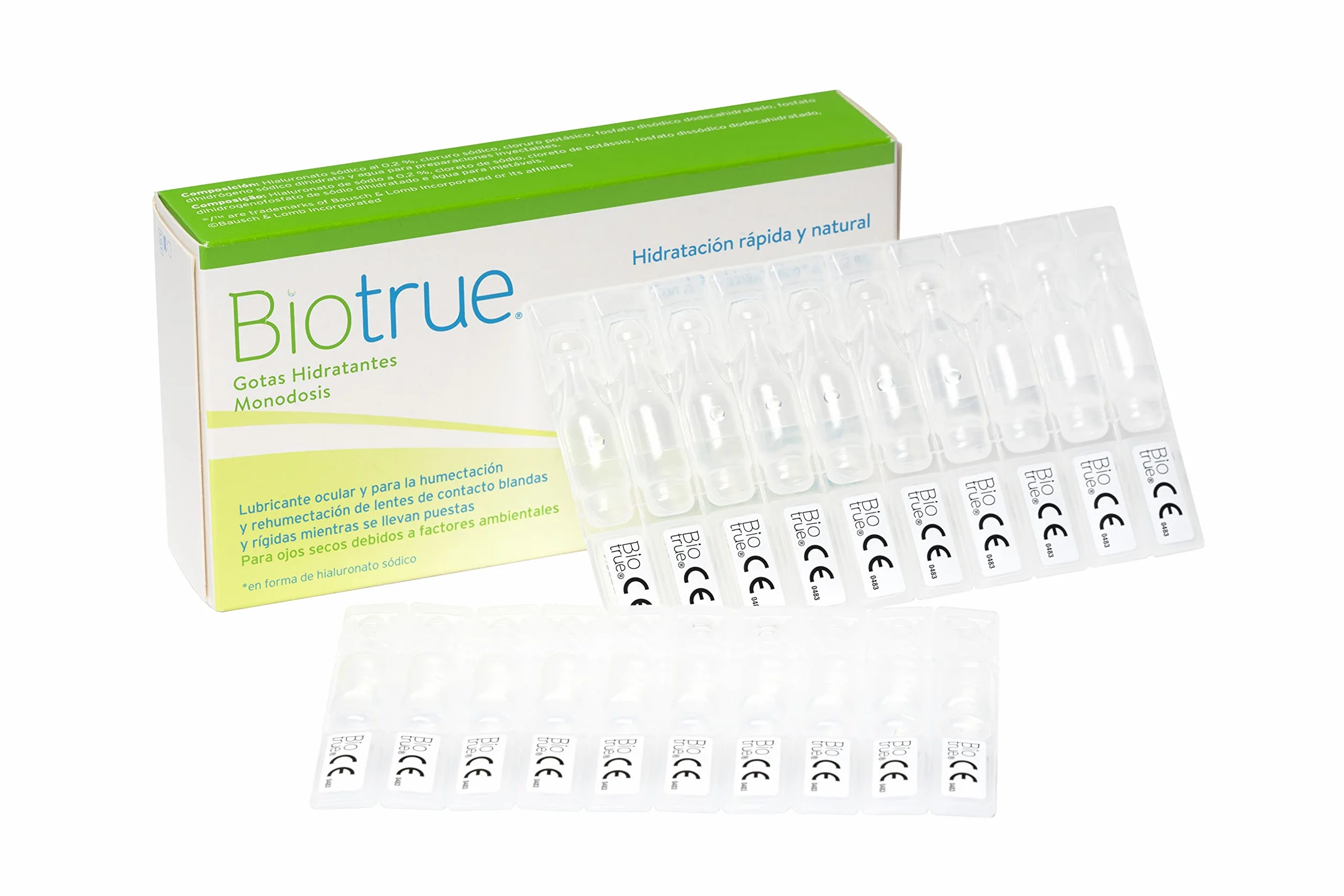 Bausch + Lomb Biotrue gotas hidratantes 30 monodosis 0,5ml para lentes de contacto