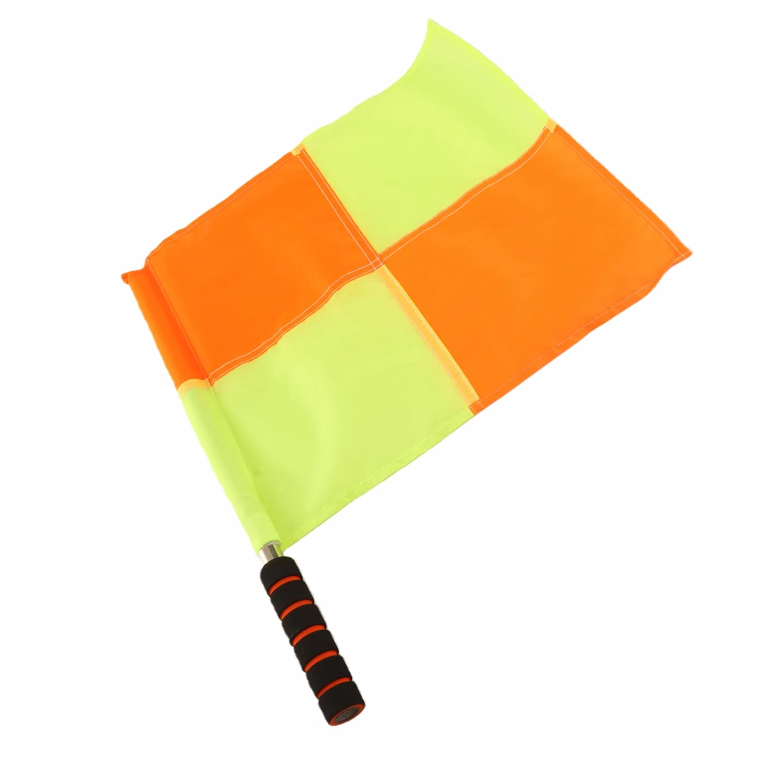 Bandera de árbitro Deportivo, 2 Piezas Bandera de Juez de Línea Tela Impermeable Varilla de Acero Inoxidable de Esponja con Bolsa de Almacenamiento para Entrenamiento de Fútbol,