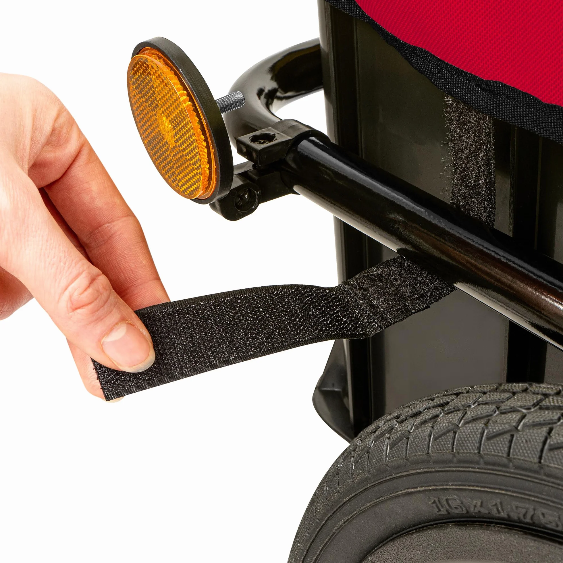 Zelsius Carrito de bicicleta, transporte, 68 litros, remolque de bicicleta, remolque de carga con bandeja de plástico, remolque de transporte, caja de transporte