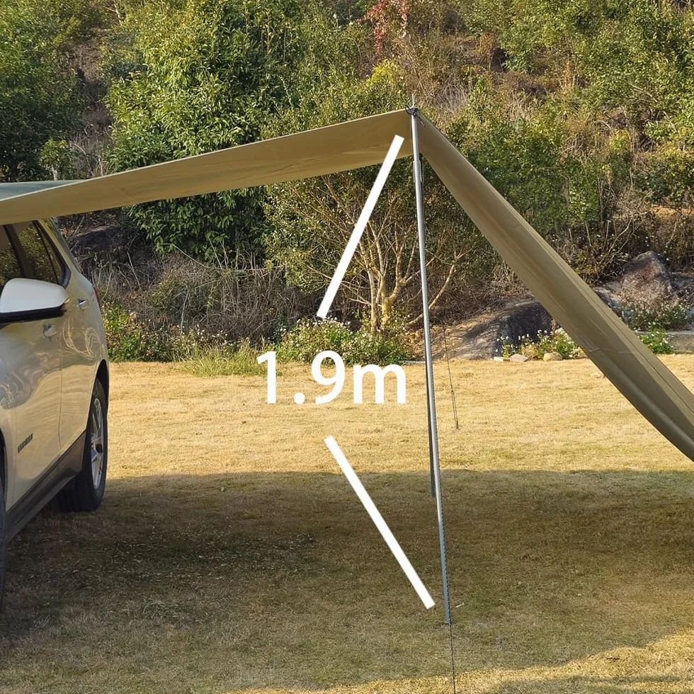 SUV Awning - Toldo con barras para coche, para camping, apto para coches pequeños SUV y furgonetas