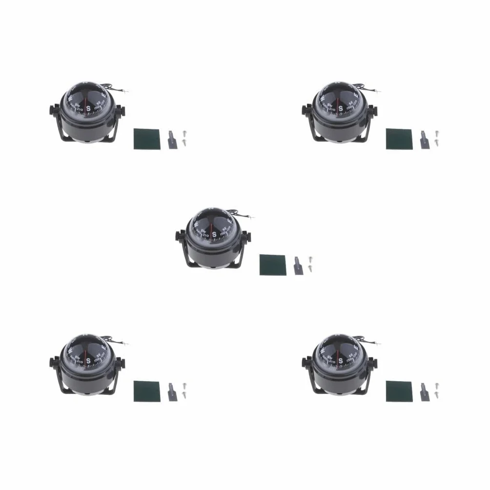 Brújula de navegación electrónica para interior de coche, camión, barco, 12 V, luminosa