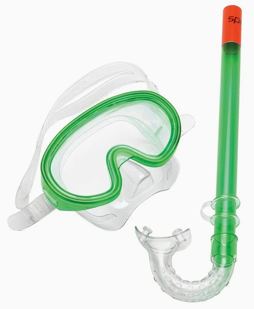Speedo Juego de máscara/esnórquel/Aleta para niños Aqua Quest