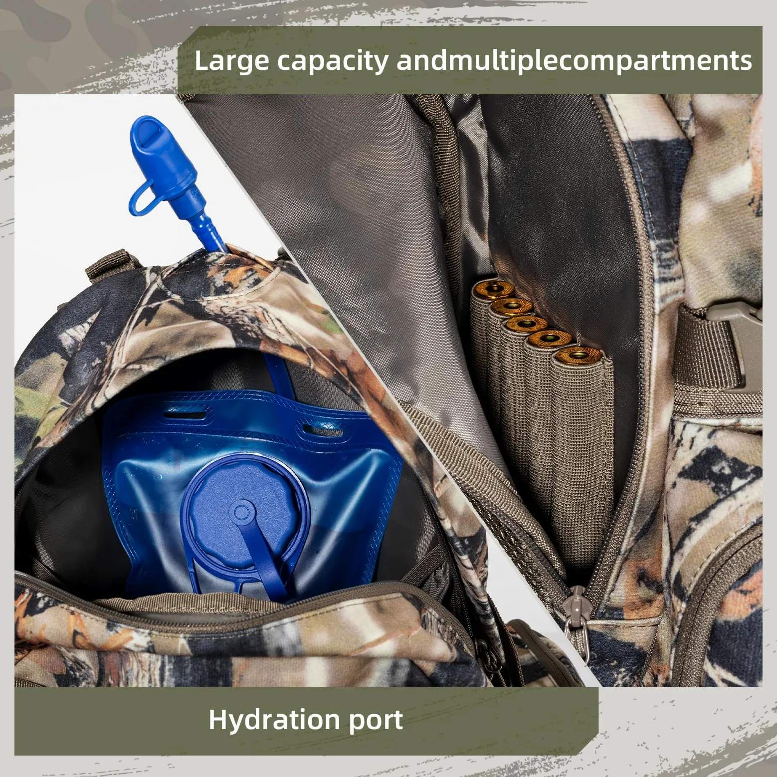 Mochila de caza para hombre, impermeable, camuflaje, paquete de caza, regalos de caza para hombres, equipo de caza, paquete de día de caza
