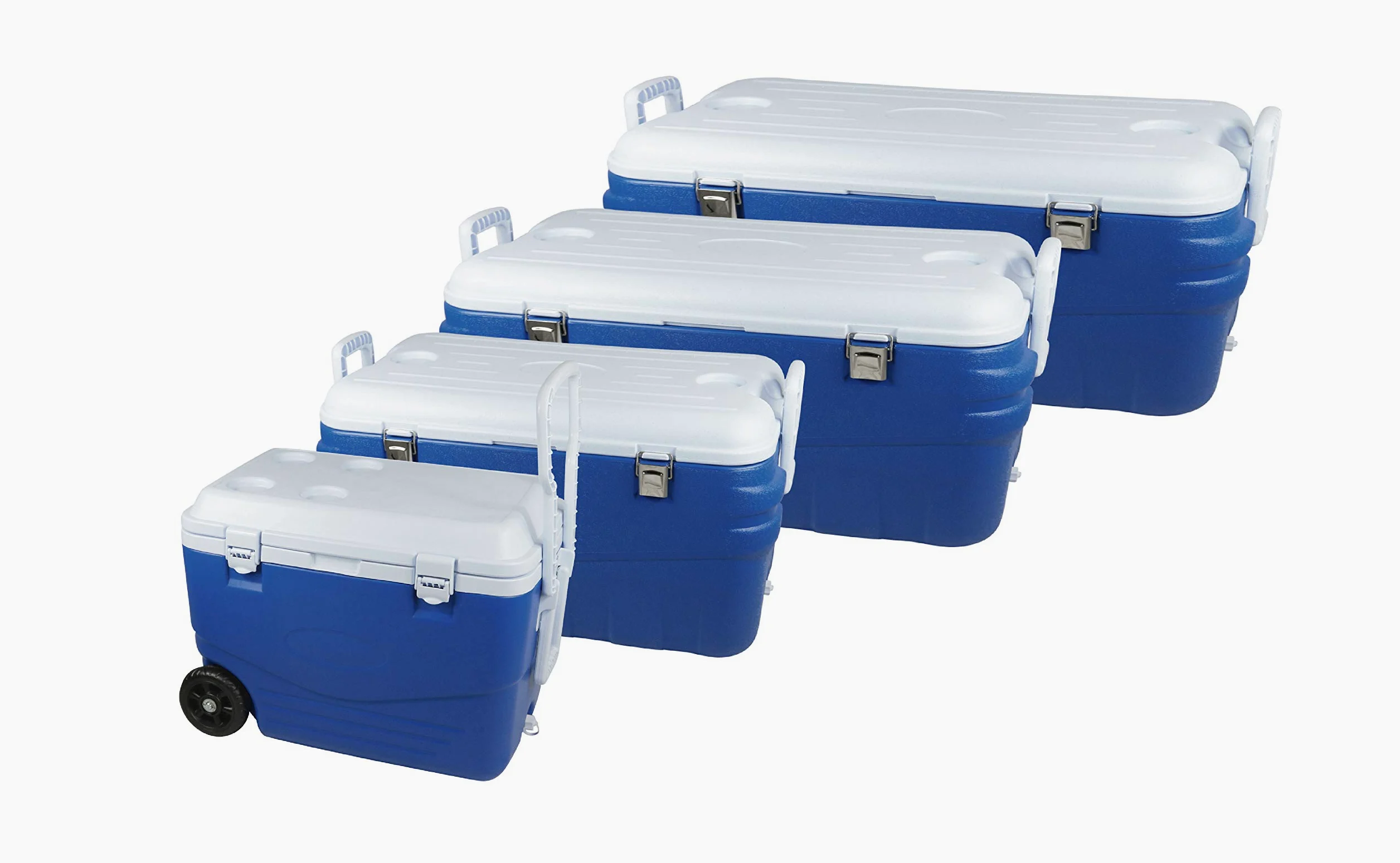 Refrigerador rígido 46 litros, 60,5 x 35,5 x 41,5 cm, Azul/Blanco