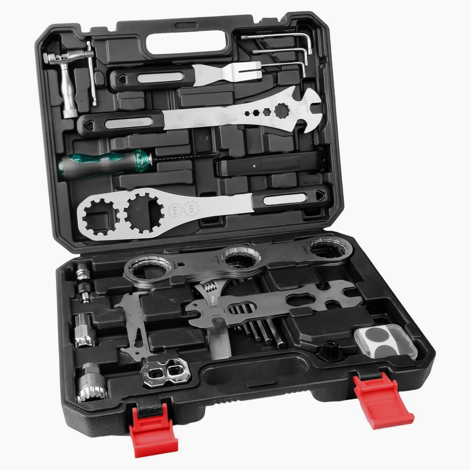 Kit De Herramientas Para Bicicleta Llave De Mantenimiento Resistente Con | Kit reparación para bicicletas Para Cadena, Freno Y Neumático, Montaña, Carretera, Ciclismo, Doméstico Y Taller