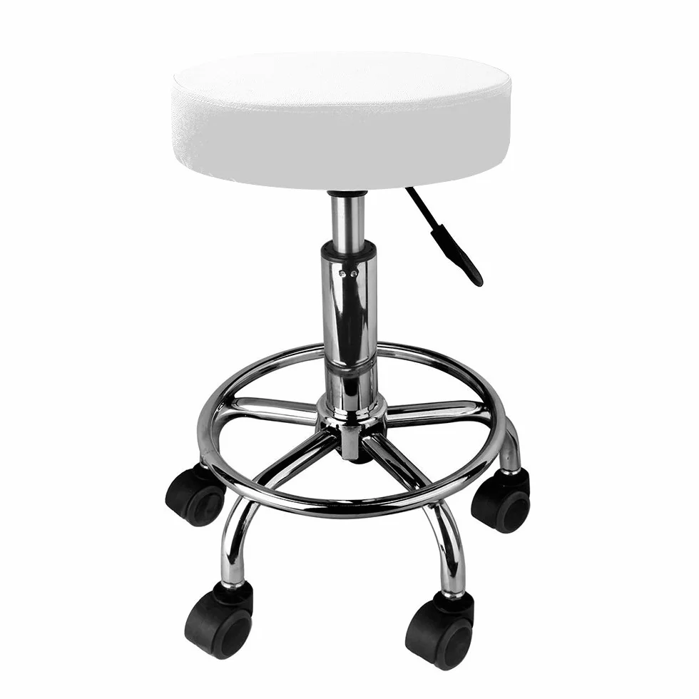 Taburete giratorio con ruedas profesional para peluquería, cosmética, dentista