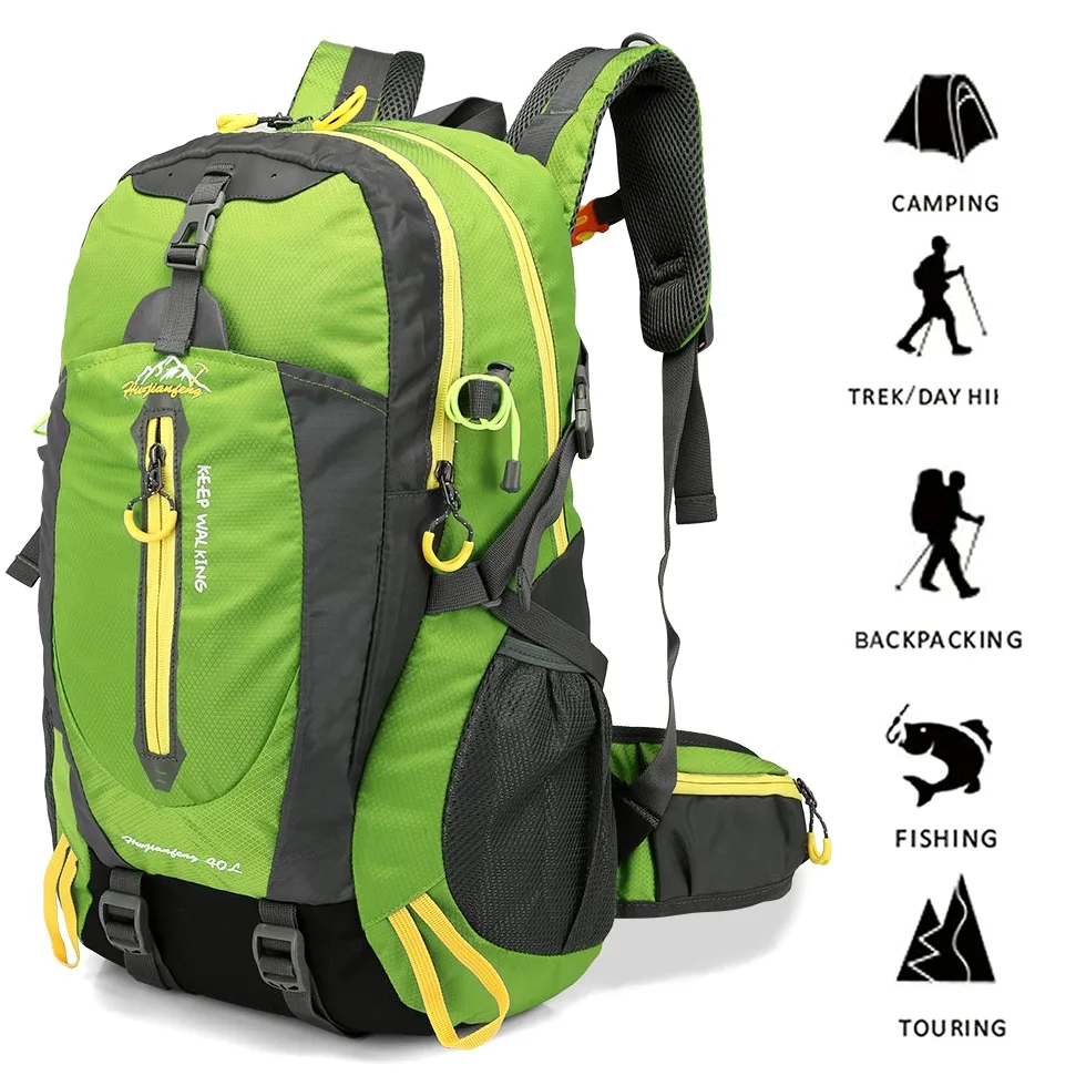 Lixada 40l resistente al agua viaje mochila campamento senderismo mochila portátil senderismo senderismo mochila senderismo Climb espalda bolsas para hombres mujeres