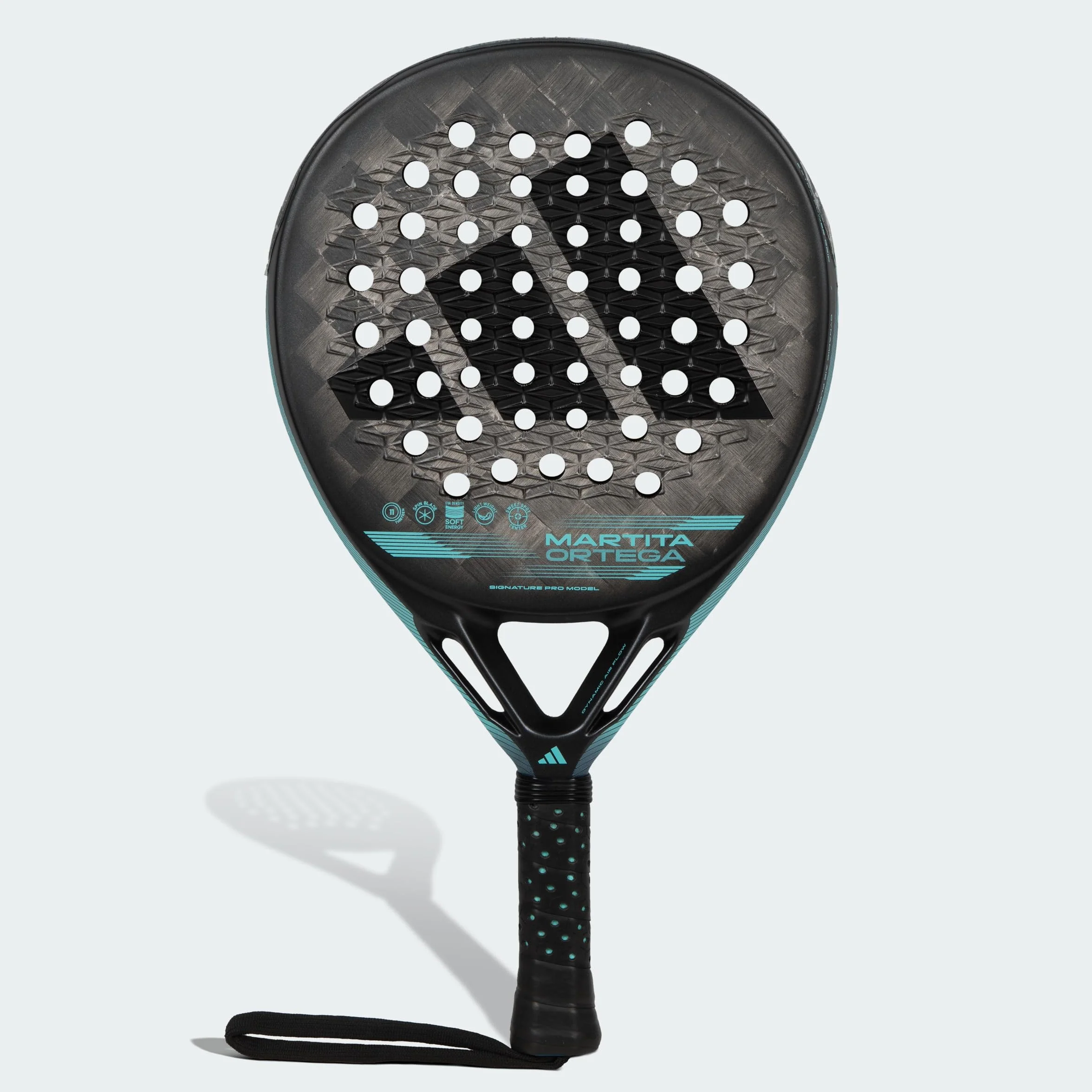 Pala de pádel adidas Cross It Light 3.3, Gris,Negra, Forma Redonda, Goma eva Soft Energy,Fibra 24k