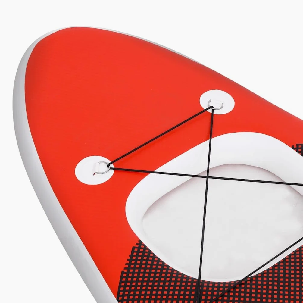 Genérico Set de Tabla de Paddle Surf Hinchable Rojo 300x76x10 cm,Deportes,Actividades al Aire Libre,Deportes acuáticos y navegación Deportiva,Surf,Paddleboards,93382
