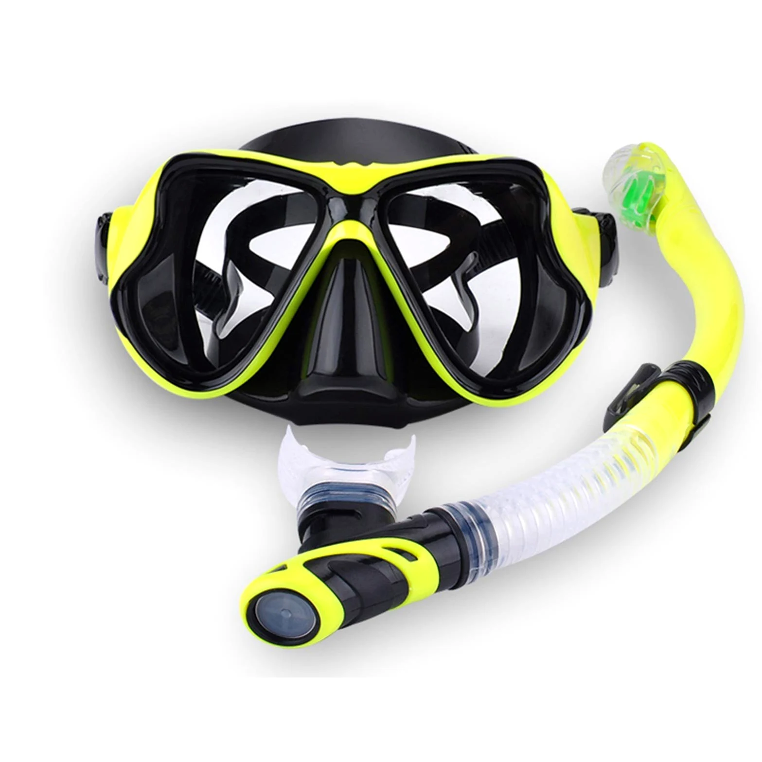 Máscaras de Buceo Máscara de Snorkel Gafas de natación Equipo de Snorkel Gafas de natación antivaho Tubo de respiración Completamente seco Equipo de Buceo y Snorkel para