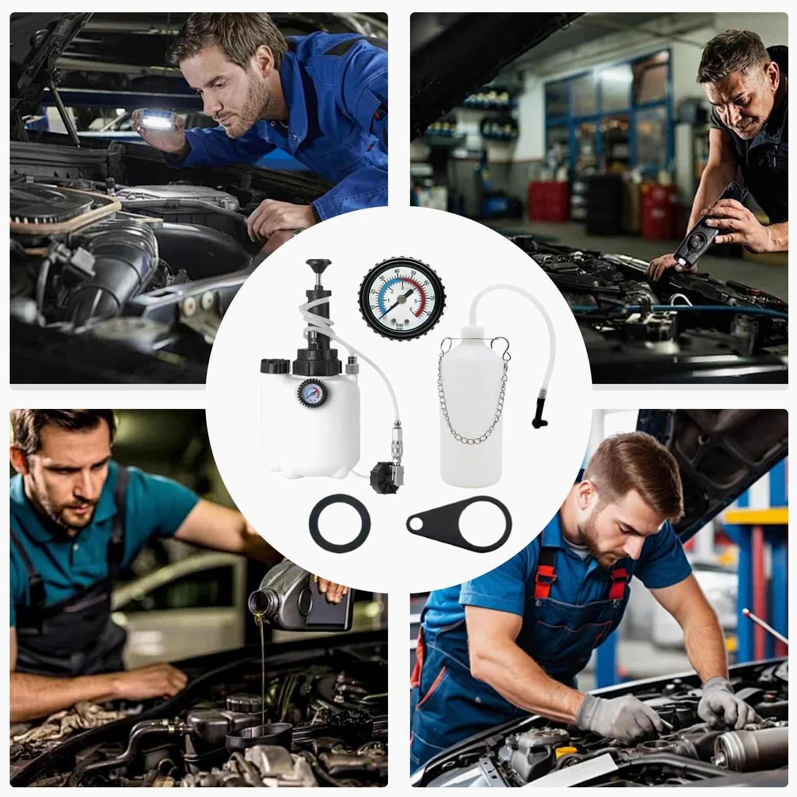 Sangrador De Frenos A Presión Sangrador De Presión Para Cambio De Líquido | Mantenimiento Vehicular Para Usuarios Particulares Y Talleres