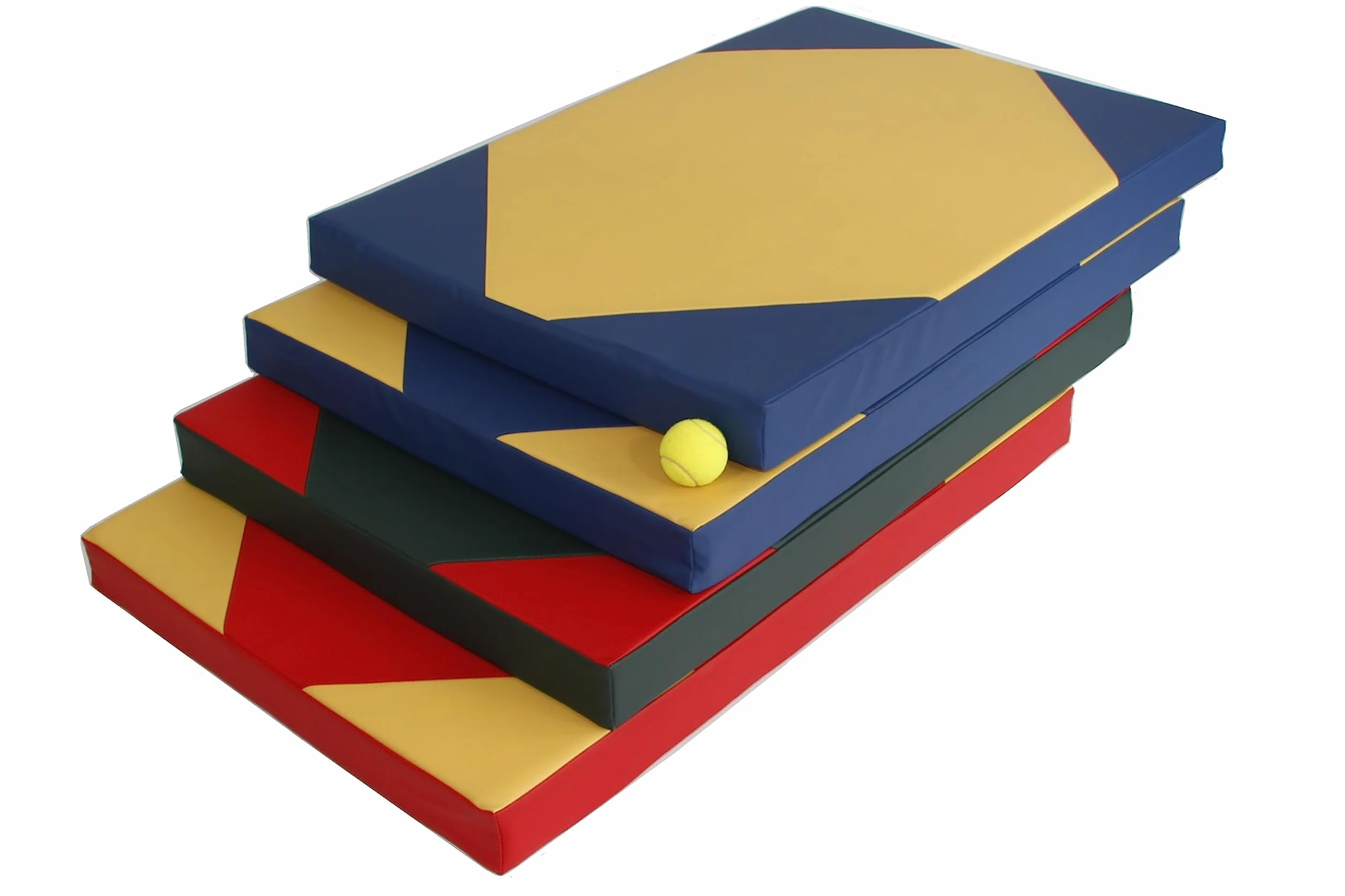 NIROSPORT colchoneta deportiva 100 x 70 x 8 cm Rojo/Amarillo