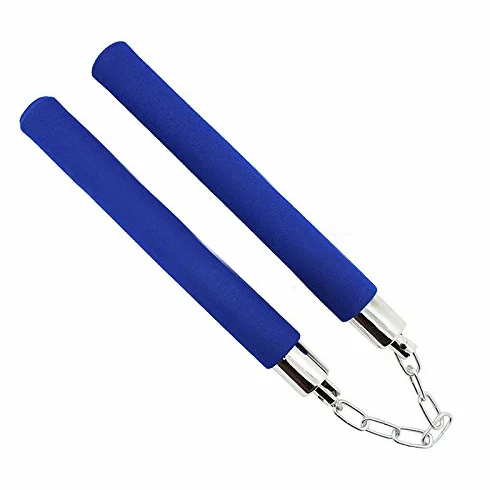 Starmood Artes Marciales Nunchakus Arma Espuma Metal Cadena Safe Esponja Nunchakus para Principiantes