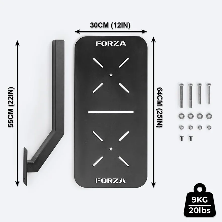FORZA Objetivos de bola de pared Placas de acero resistentes individuales y dobles para crossfit entrenamiento funcional Alto impacto recubrimiento en polvo montaje en pared