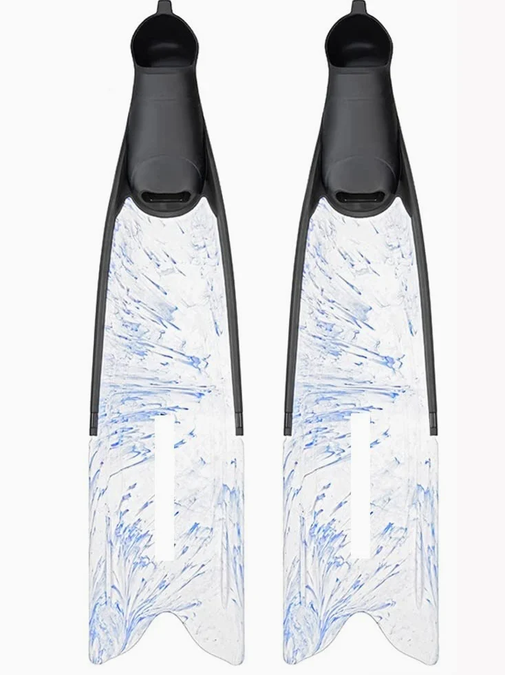 Aletas de Buceo Aletas Buceo Apnea Pesca Submarina Apnea Aletas Largas ( Color : Marble Pattern , Size : 43-44 )