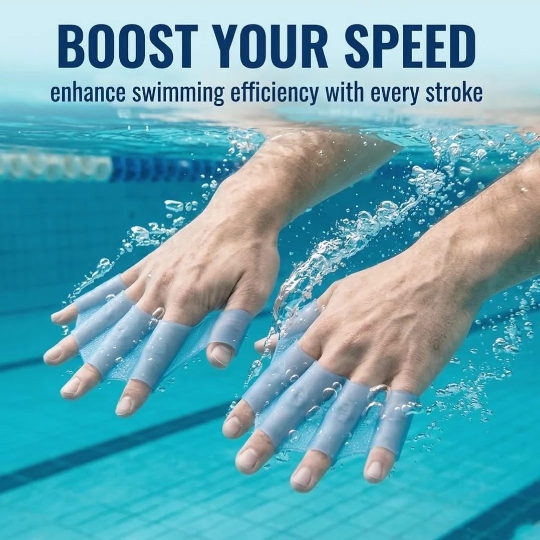Palas de mano, palas cortas, 100% silicona, para entrenamiento de natación, entrenamiento en aguas abiertas, esnórquel, buceo para principiantes