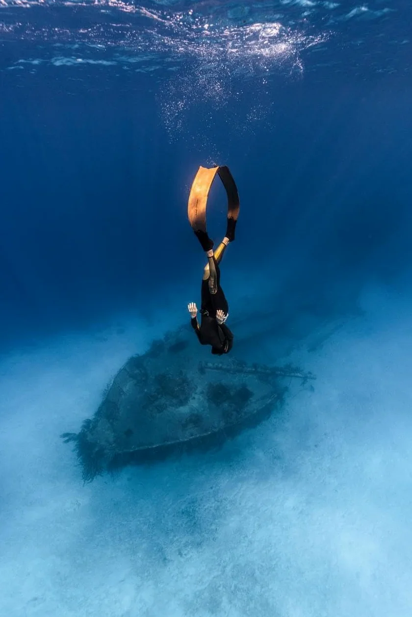C4 Umberto Pelizzari - Línea Flare Freediving Glam - Aletas - Máscaras - Snorkel Sideral y Aurea Apnea Pesca Subacuática