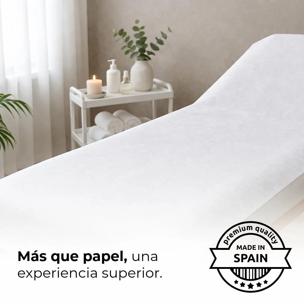 Papel Camilla Spunlace 60 cm x 40 m Rollo Masaje Tejido no Tejido
