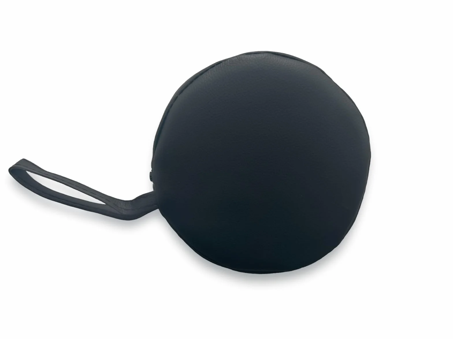 QUIRUMED Cojín Rodillo 55x15 cm Negro Polipiel Relleno Espuma Yoga Fitness Masaje