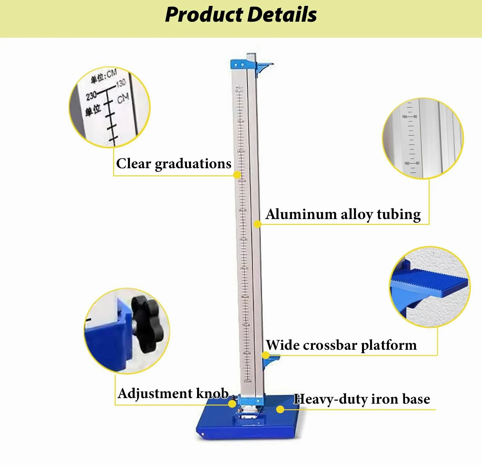 Competition Athletic High Jump Standards, soporte de entrenamiento de salto resistente con base, probador de pista esencial para la escuela secundaria