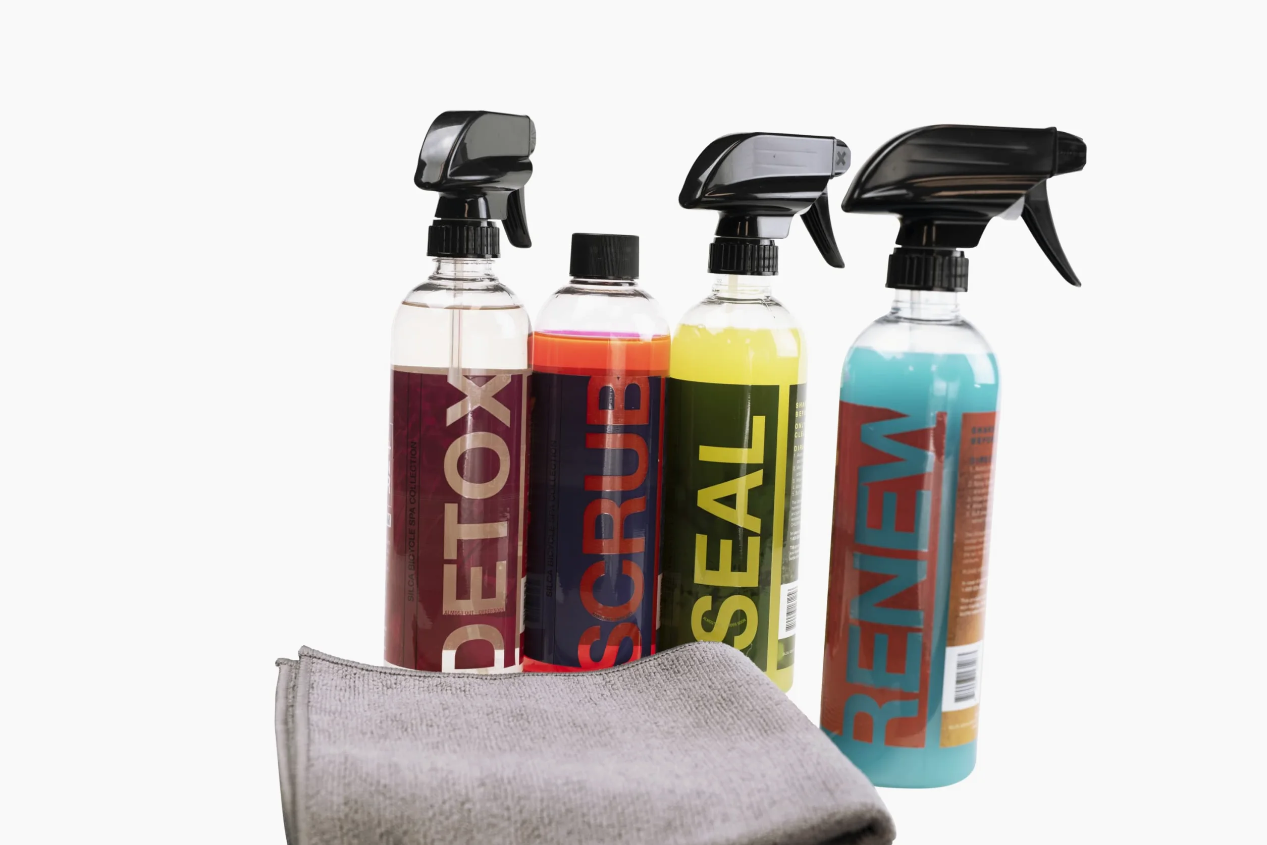 SILCA Bicycle SPA Ultimate Ceramic Waterless Wash - Botella pulverizadora de 16 oz - Formulación SiO2 - Aroma a piña Colada - Encapsulación - Lavado de Marco para Bicicleta