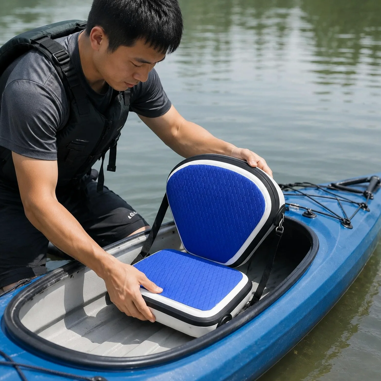 Asiento Hinchable para Kayak, Accesorio Práctico Y Versátil para Tablas de Paddle Surf.