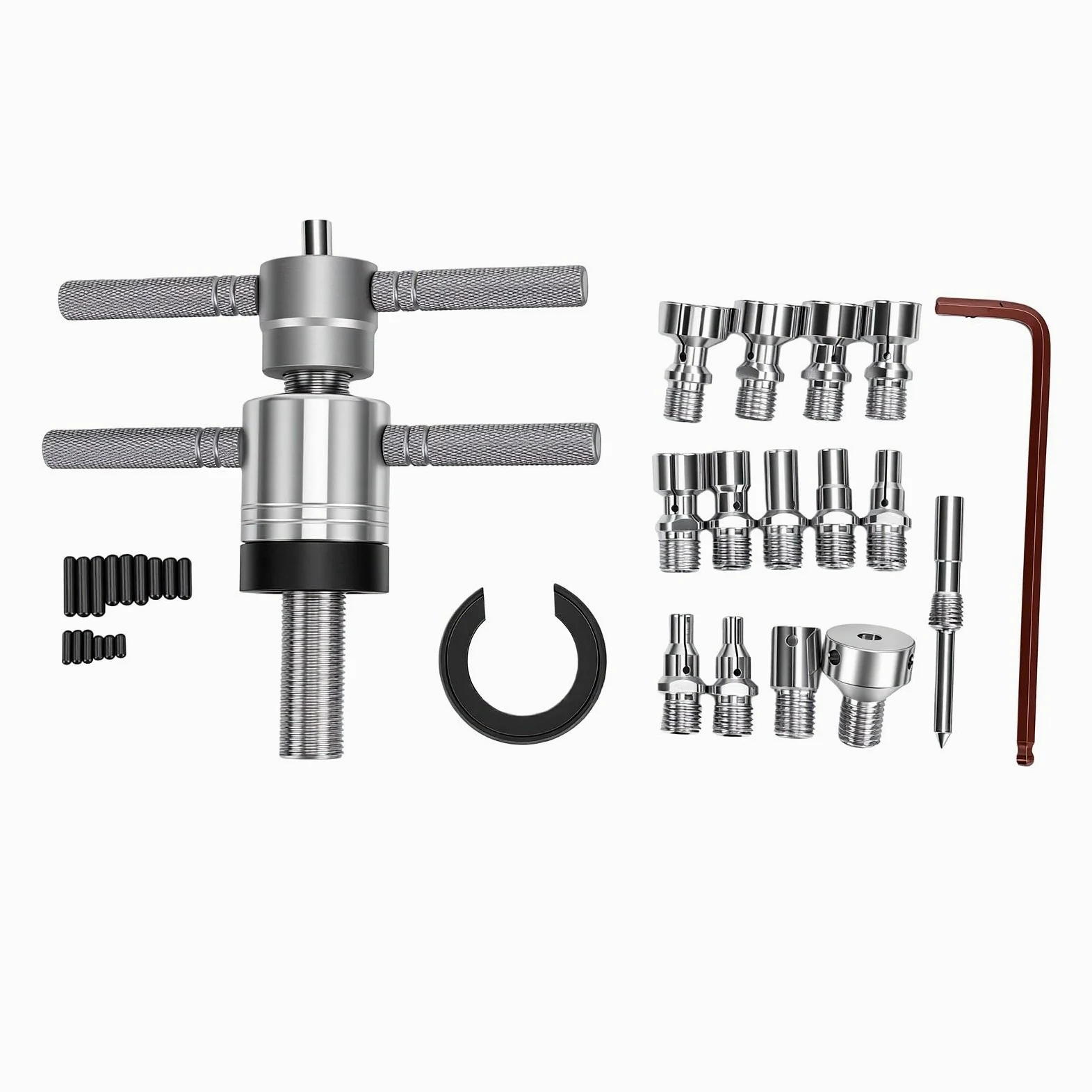 banapoy Herramienta de Extracción de Cojinetes de Buje de Bicicleta, Extractor Cojinetes Pinza Expansible, para Reparación Interiores 6 a 20 Mm y Exteriores de 14 a 39 Mm