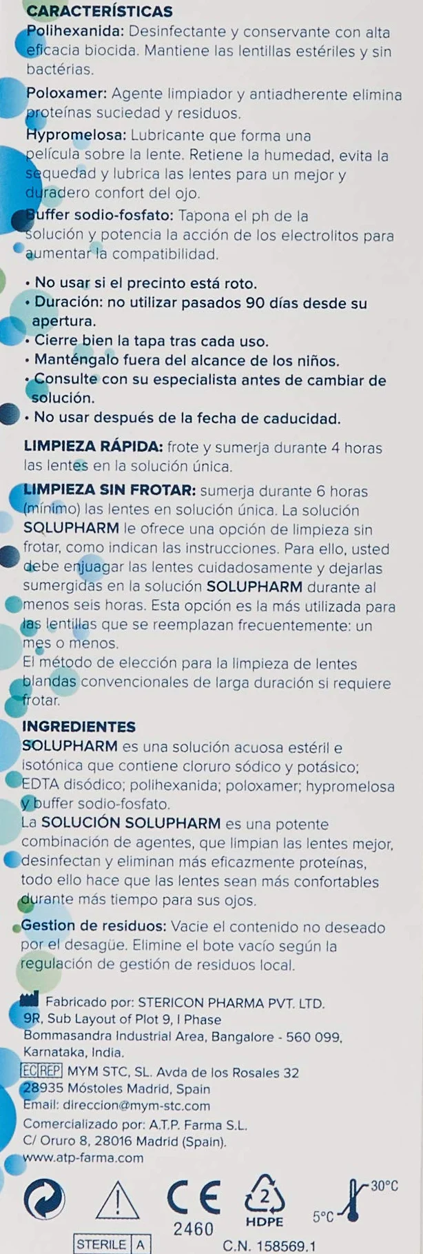 Solupharm Solución para Lentes de Contacto Blandas 360 ml Paquete de 2