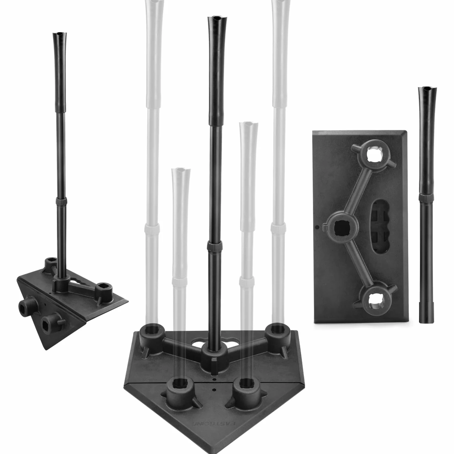 Genérico Bate De Bateo para Sóftbol - tee De Práctica para Béisbol Y Sóftbol - Base Resistente, Top de Goma, Accesorios Teeball, Altura Ajustable 5 Posiciones para Niños y Adolescentes