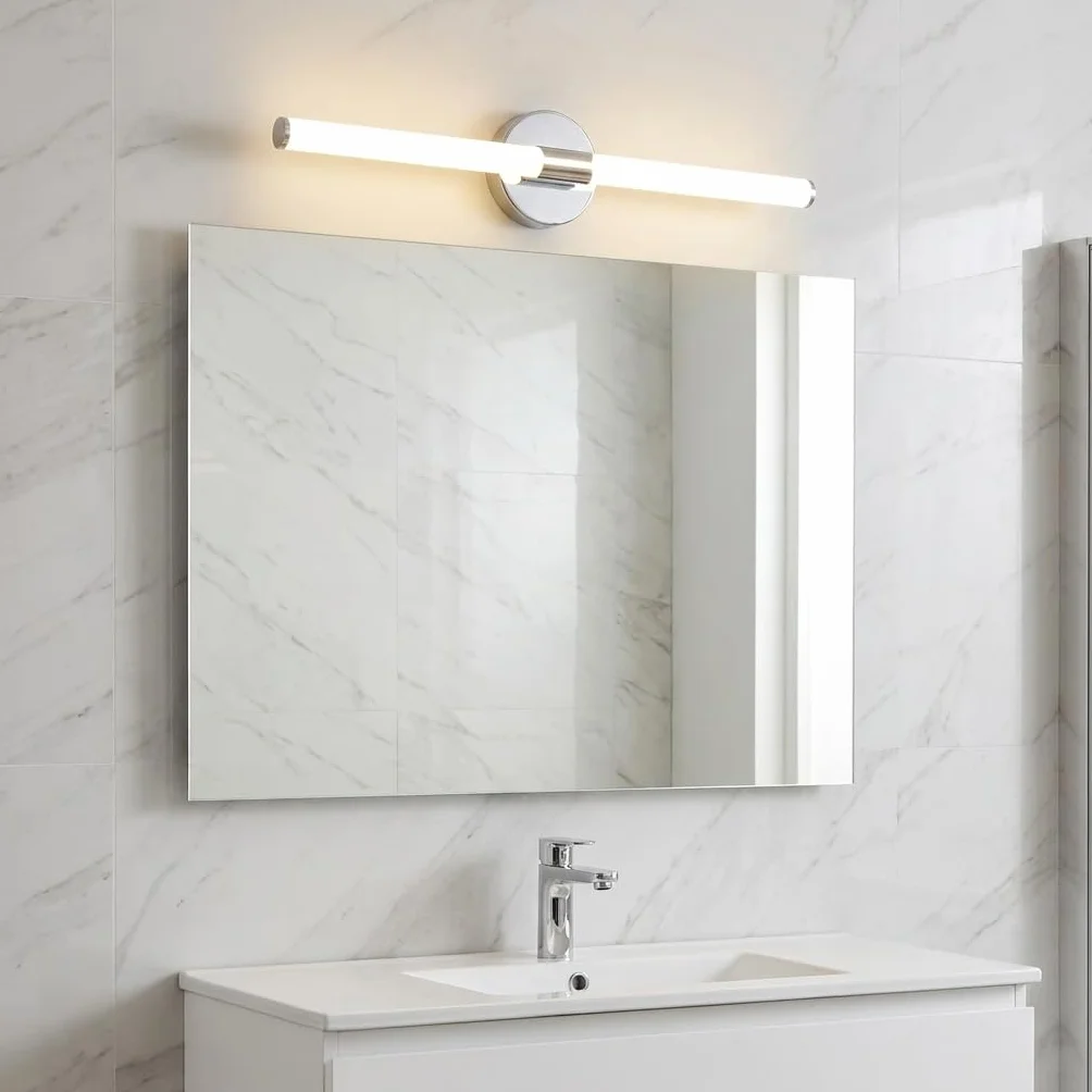 Aplique LED BARCELONA Tubular 60cm 8W 720lm Cromo IP44 4000K Baño
