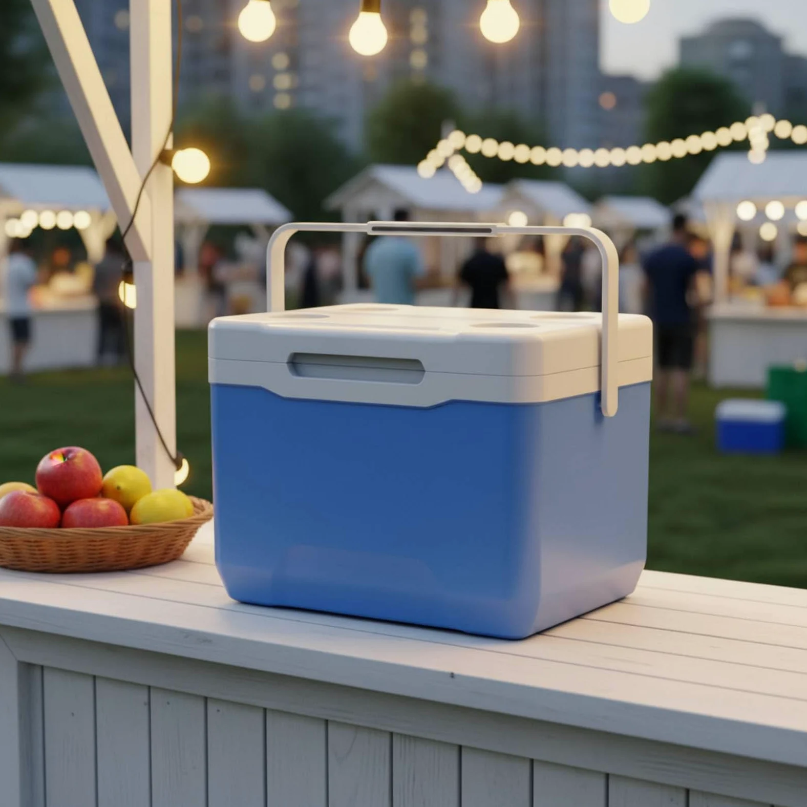Homyl Portátil Caja de Hielo Contenedor Térmico Nevera Transportable Almacenamiento Aislante con Revestimiento Apto para