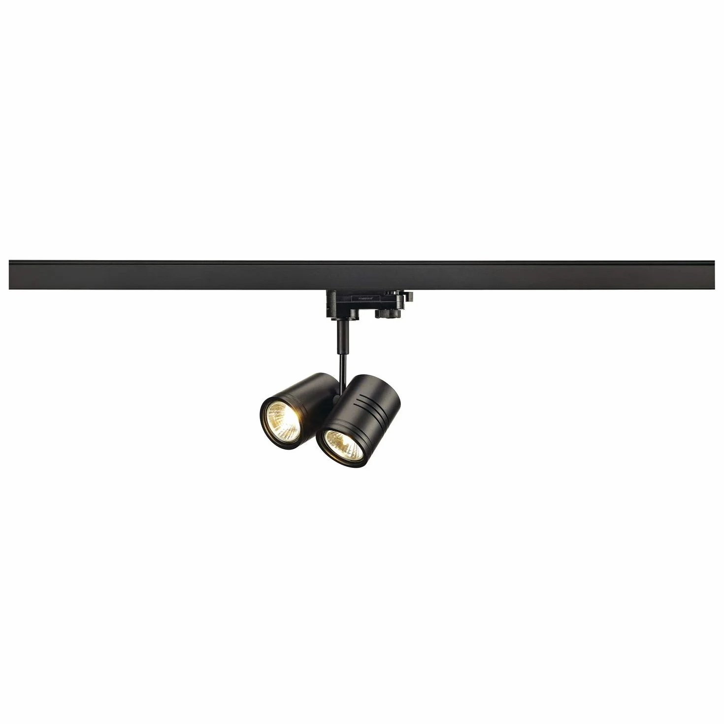 BIMA 2 SLV Negro Trifásico Proyector LED Carril GU10 50W Luminaria Interior