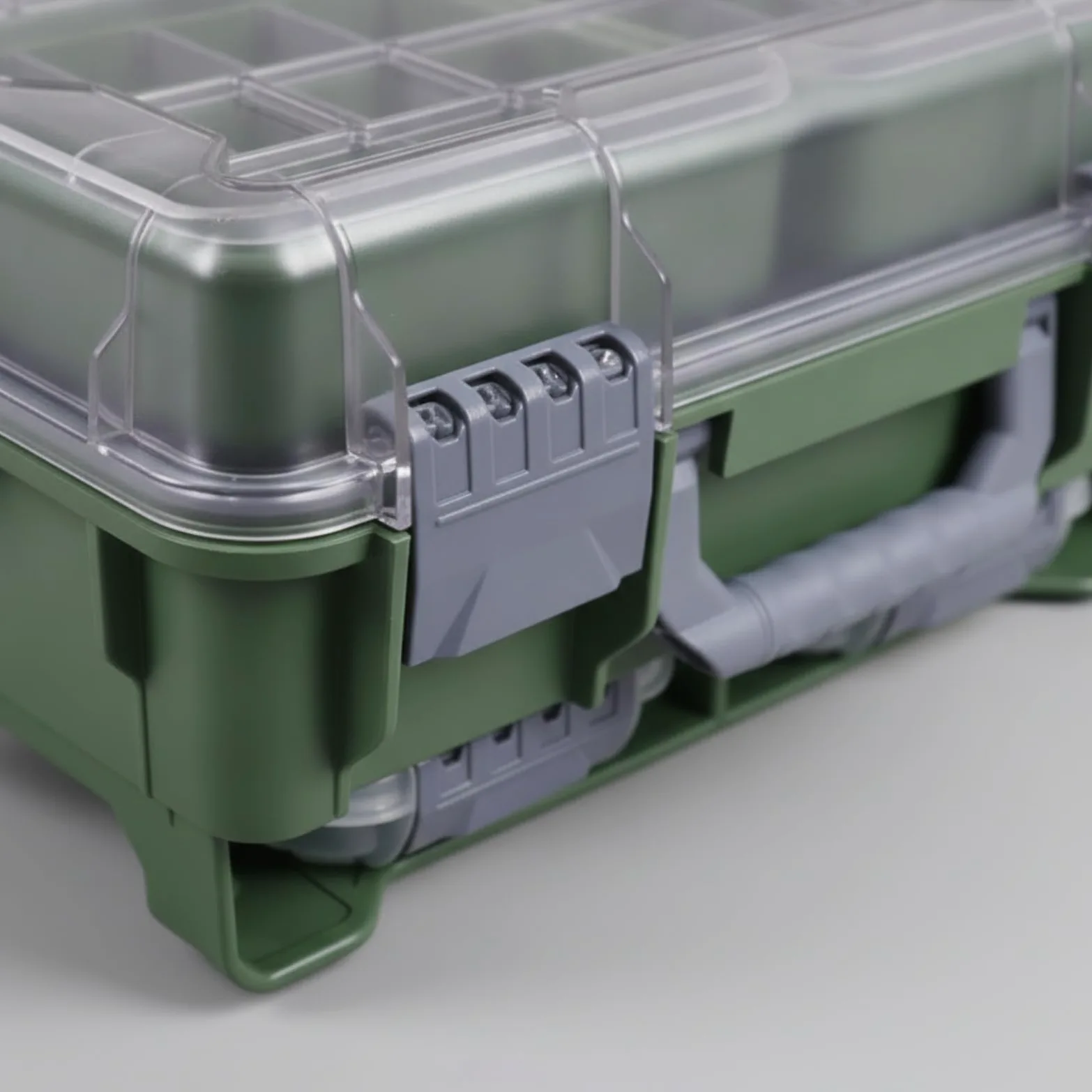 Caja Aparejos con Tapa Ajustable Caja Aparejos con Divisores Práctico Maletín Pesca Divisores para Pescadores