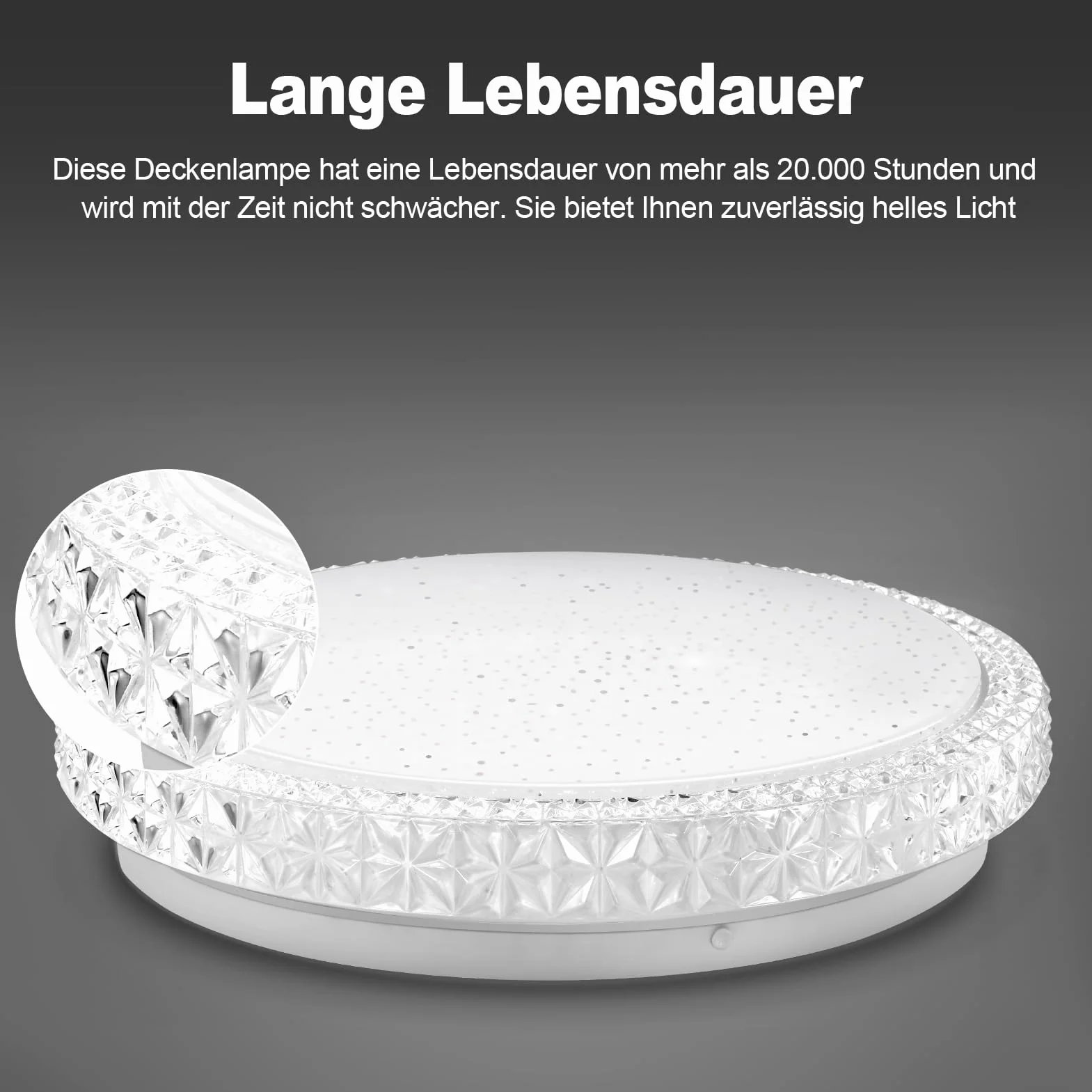 Plafon LED Techo 48W 6500K Lampara Techo Dormitorio Cocina