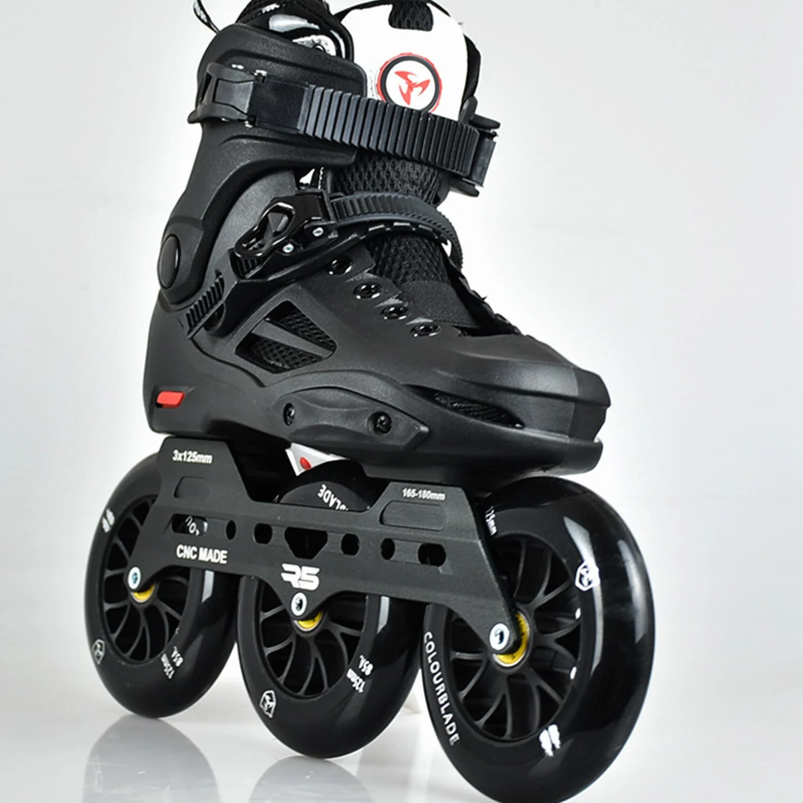 Patines en línea profesionales unisex para adultos, patines de alta velocidad para exteriores con ruedas de 125 mm, ideales para uso en parque, calle, carretera y slalom