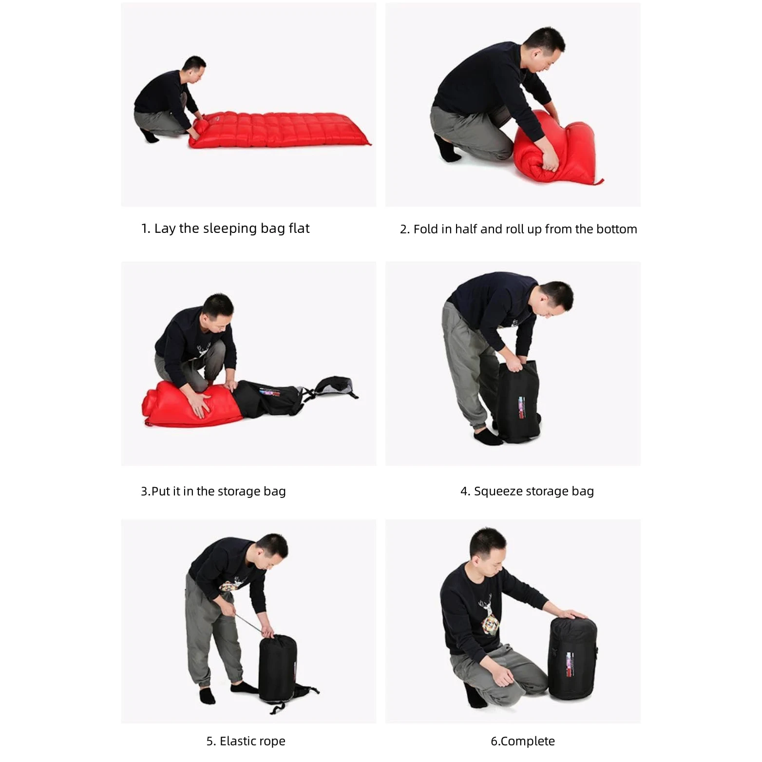 saco de dormir Saco de dormir de plumas for todas las estaciones, adecuado for acampar al aire libre, impermeable, resistente al viento y cálido, con bolsa de almacenamiento bolsa de dormir camping (