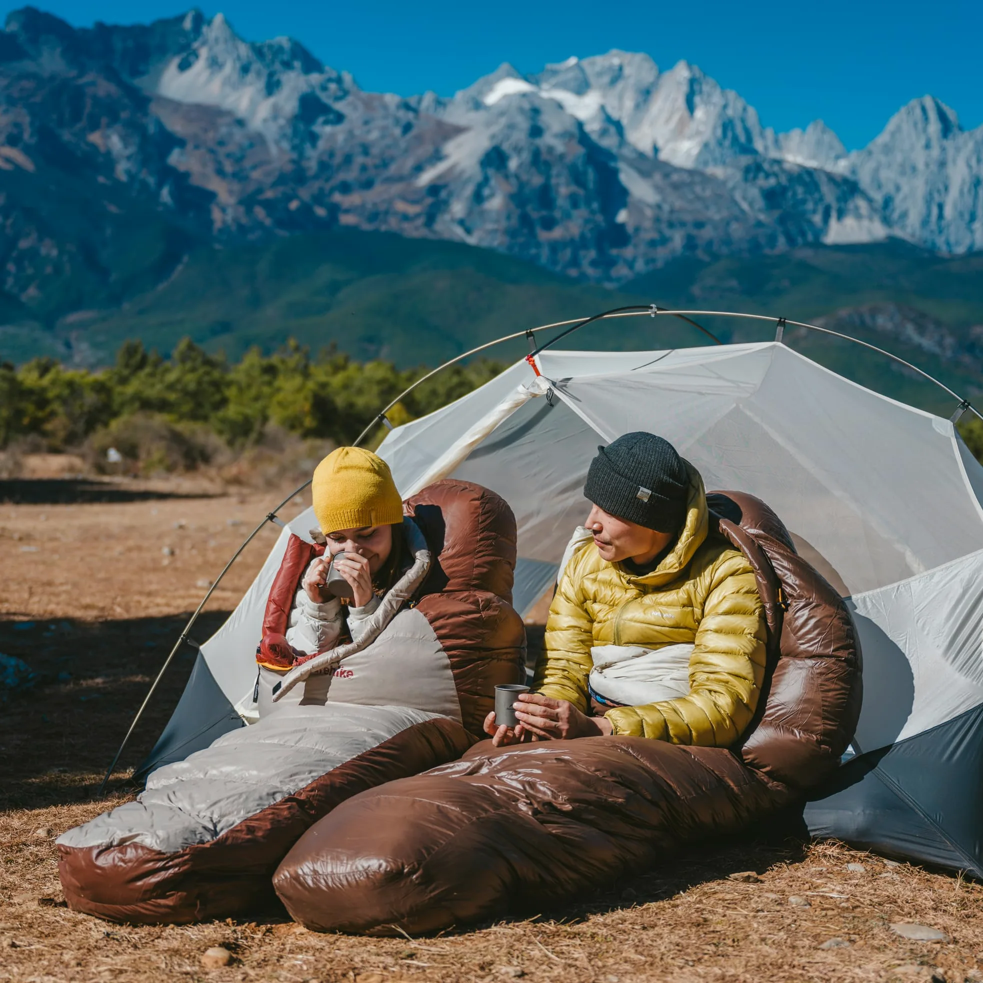 Naturehike Snowbird - Saco de dormir de plumón de momia, saco de dormir grueso de invierno para acampar al aire libre, ultraligero, saco de dormir cálido