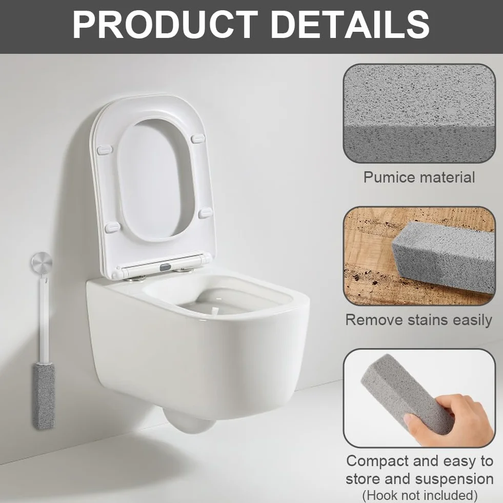 Piedra Pómez para WC 3pcs Limpiadora de Baño